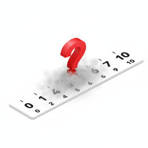 **The Maybe Man Scale:** The client uses vagueness to avoid the reality of a specific number.